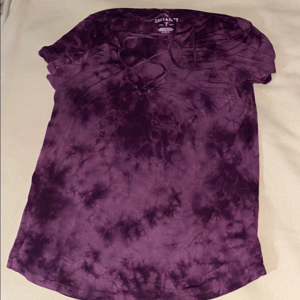 American eagle “soft and sexy” tie dyed t-shirt